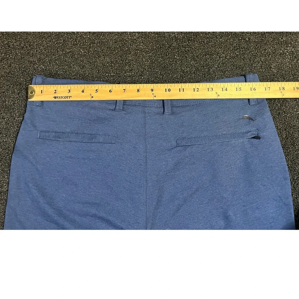 Tommy Bahama Boracay Blue Heather Shorts Mens 33 Recycled Polyester ST889925
